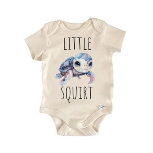 Little Squirt Turtle - Baby Boy Girl Clothes Infant Onesie® Funny Cute Newborn GS1 Multicolor 0-3M