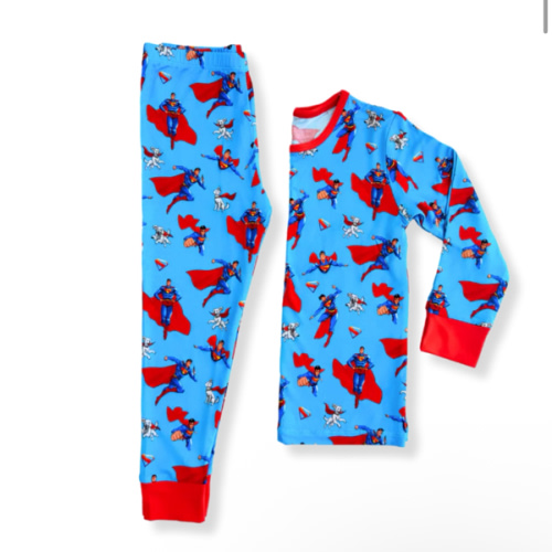 Superman Bamboo Long Sleeve Pajamas