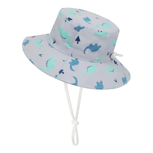 Durio UPF 50+ Baby Sun Hat Summer Sun Protection Wide Brim Soft Lining Beach Essential for Boys and Girls Toddler Bucket Hat