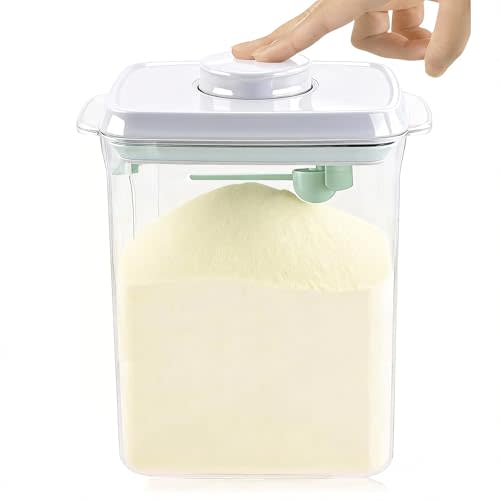 Formula Container for Baby Formula Dispenser with Scraper and Scoop One Button Handy 1000g Milk Powder Container BPA-Free Airtight Formula Storage Containers 2300ml