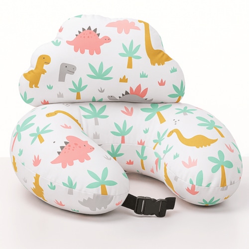 Adjustable Nursing Pillow with C-Shaped Design With Waist Strap