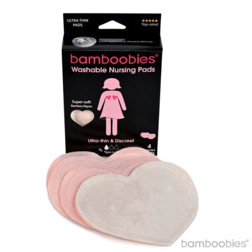 Multi-pack Bamboobies Nursing Pads (3 Pairs Regular + 1 Pair Overnight ? bamboobies
