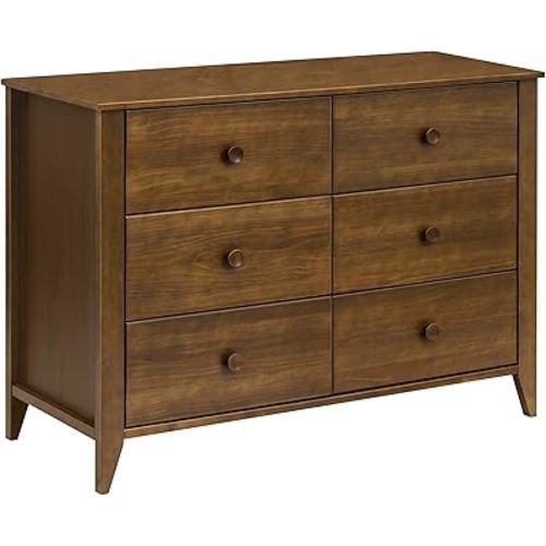 Babyletto Sprout 6-Drawer Double Dresser in Natural Walnut, Greenguard Gold Certified