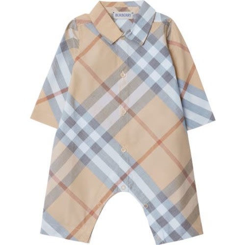 Check Cotton Jumpsuit, 1M