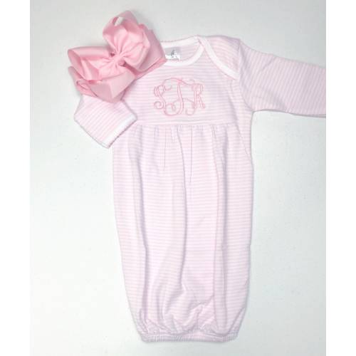 Baby girl take home outfit, coming home gown, monogrammed gown, embroidered outfit, baby shower gift, newborn outfit, picture outfit