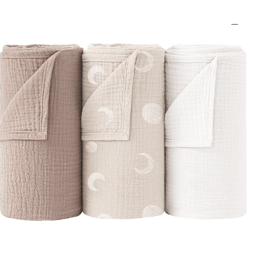 Bearmoss 6 Pack Baby Fleece Towels - 100% Cotton - Soft and Absorbent - 60 x 60 cm - Brown : Amazon.com.be: Baby Products