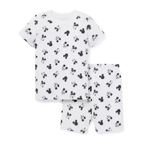 Boy White Mickey Mouse Organic Cotton Disney Mickey Mouse Short Pajama by Janie and Jack