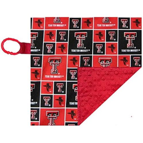 Texas Tech Red Raiders Licensed 10 x 10 Baby Crinkle Minky Lovey