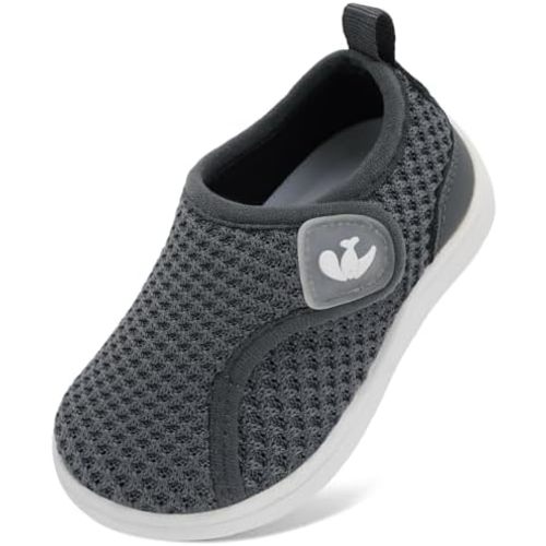 FEETCITY Wide Toddler Shoes Baby First Walking Shoes Toddler Slip on Shoe Infant Sneakers Boys Girls School Shoe