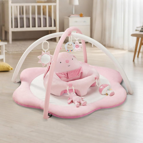 UNBRANDED 3-In-1 Baby Gym Play Mat, Baby Seats For Infants For Sitting Up, Tummy Time Mat With 5 Detachable Toys, Activity Gym Playmats For Babies Infant 0-6 6-12 Months | Wayfair
