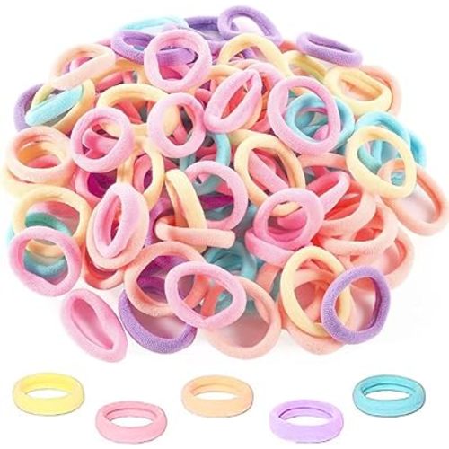 Baby Hair Ties, Elastic Hair Bands 200 Pcs Seamless Mini Hair Ties for Girls and Kids