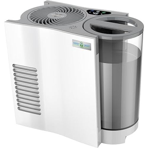 Vornado EVDC300 Energy Smart Evaporative Humidifier with Automatic Shut-off, 1 Gallon Capacity, LED Display, White