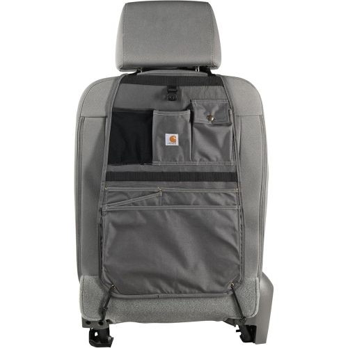 Carhartt Universal Nylon Duck Automotive Seat Back Organizer, Organization for Work and Kids, Black