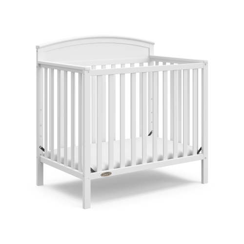 Graco Benton 4-In-1 Convertible Mini Baby Crib, White