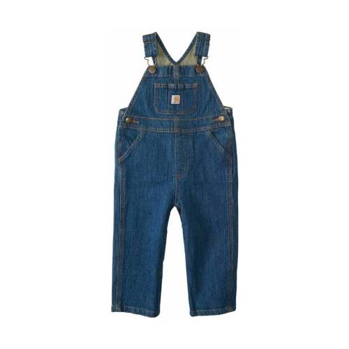 Carhartt Kids' Denim Bib Overall 0-24M - Blue