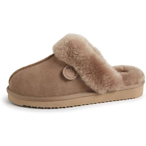 Fireside by Dearfoams womens Sydney Genuine Shearling Scuff