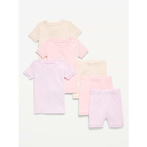 Ribbed Snug-Fit Pajama 6-Piece for Toddler & Baby