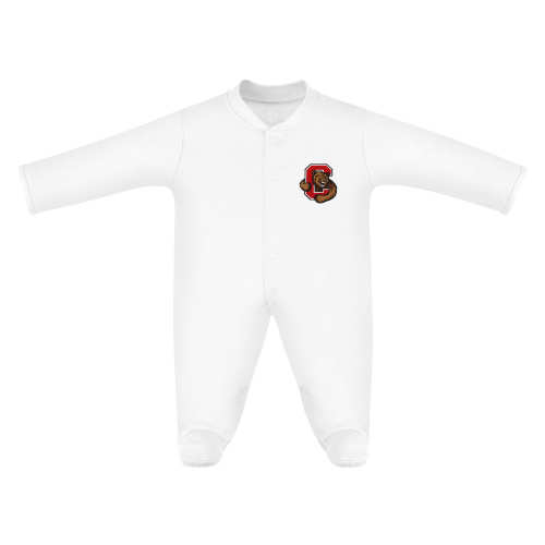 Cornell Big Red Footed Romper | College Baby