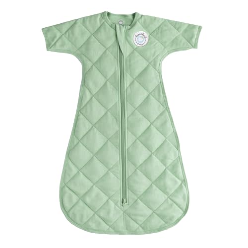 DREAMLAND BABY Weighted Transition Sleep Sleep Swaddle Sack, Ages 3-9 Months. 100% Cotton, Evenly Distributed Weight