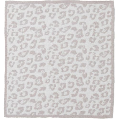 Barefoot Dreams® CozyChic® Baby Blanket, Barefoot in the Wild, Ultra Soft Plush Jacquard Microfiber Cozy Blanket for Baby Shower Gifts, Lightweight Comfort, One Size, Stone-Cream