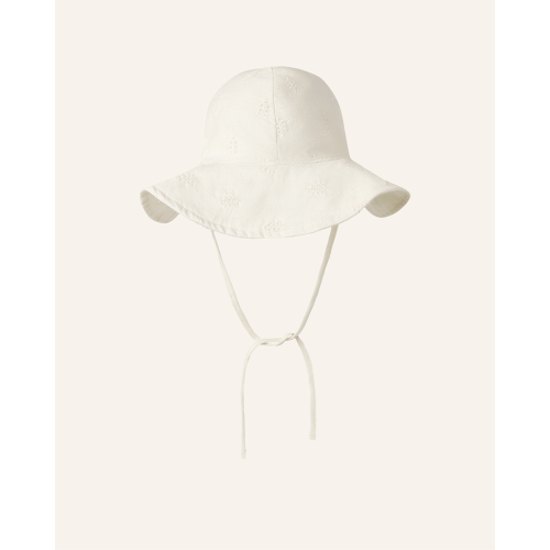 FLOPPY SUN HAT 0-6m / ivory