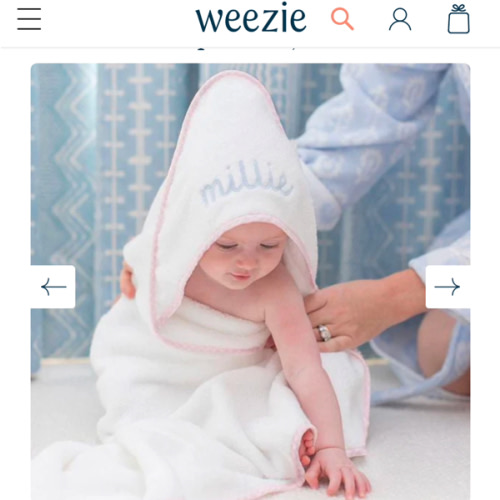 Personalized Baby Hooded Towel | Weezie Towels