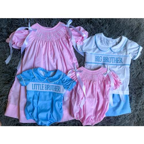 Pastel Smock Sister & Brother Collection