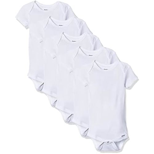Gerber Baby Boys & Girls 5-Pack Solid Onesies Bodysuits