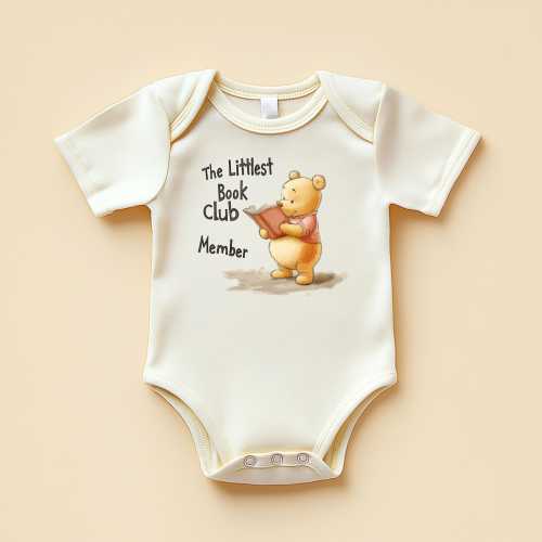Winnie The Pooh Littlest Book Club Baby Bodysuit