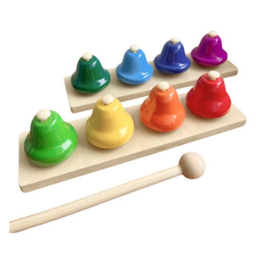 Wooden Desk Bells - Set of 8