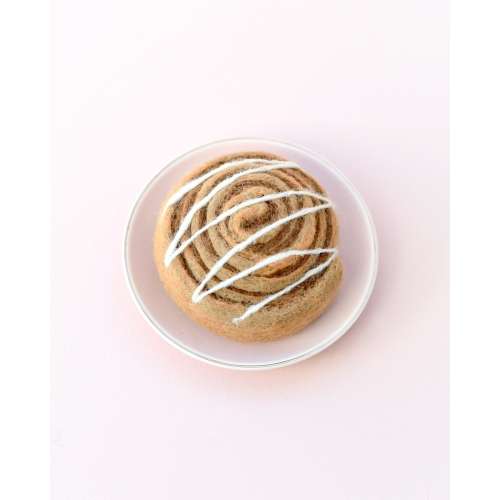 Felt Cinnamon Roll | Felt Play Food | Realistic Cinnamon Roll for Pretend Play | Felt Food for Play Shop
