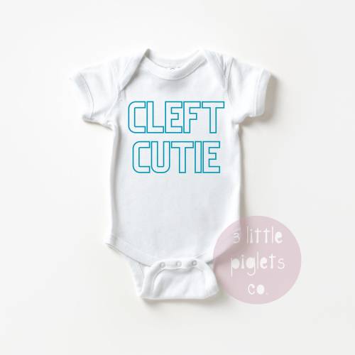 Cleft Shirt Cleft Baby Outfit Cleft Lip and Palate Cleft Cutie Cleft Awareness Shirt Cleft Baby Onesie® Cleft Palate Baby Gift