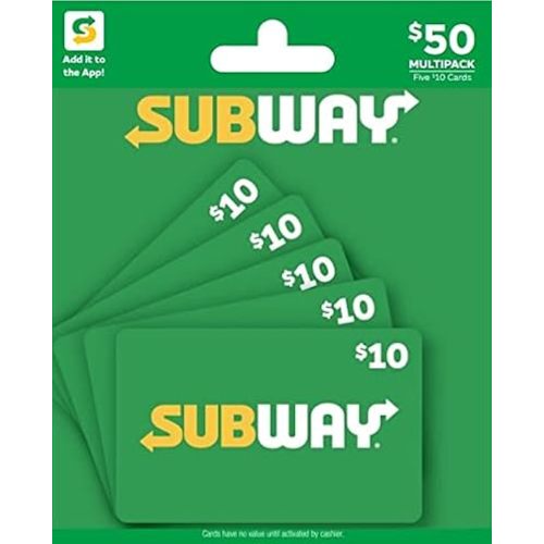 SUBWAY Physical Gift Card