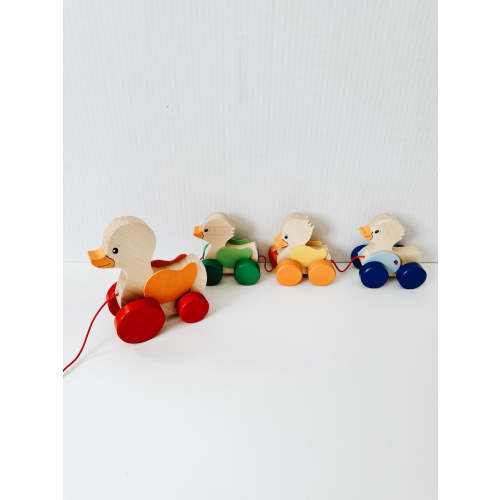 Goki Pull Along Duck Family