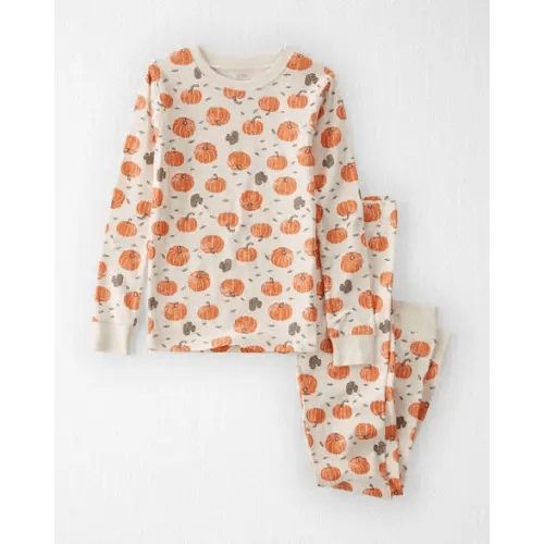 Kids 2-Piece Organic Cotton Pajamas in Harvest Pumpkins - Little Planet | Carter's