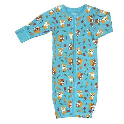 Baby Organic Pattern Snaps Gown/Sleeper Sacks