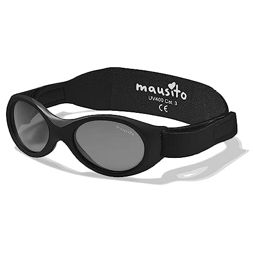 Mausito BABY sunglasses 0-24 months | Flexible BPA-Free infant sunglasses with adjustable strap | 100% UV Protection Sunnies