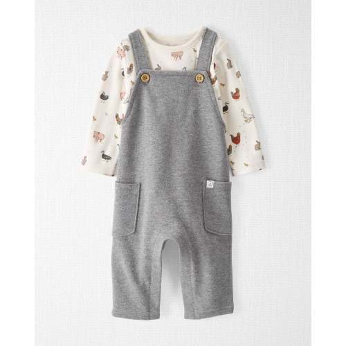 Baby Organic Cotton Overalls Set in Farm Animals  - Little Planet | Carter's