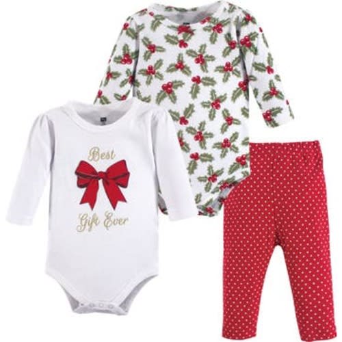 Cotton Bodysuit and Pant Set, 0-3M