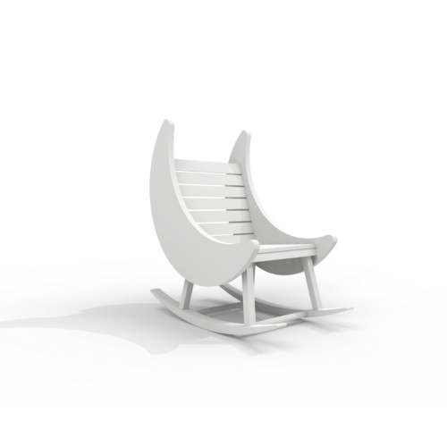 Milk Street Baby Crescent Moon Tot Rocker in Snow
