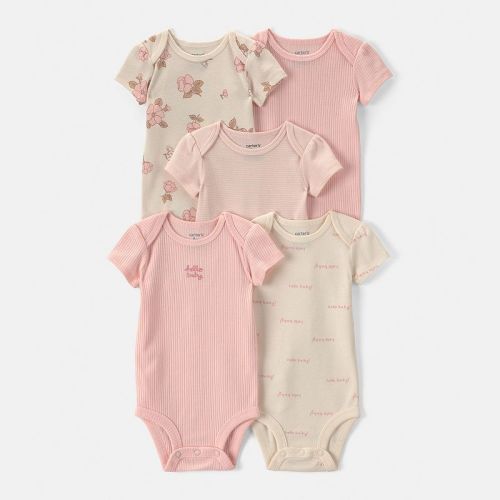 Baby Girl Carter's 5-Pack Short Sleeve Bodysuits
