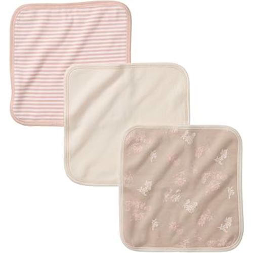Burt's Bees Baby Infant Washcloths, 100% Organic Cotton, Soft and Super Absorbent Knit Terry & Woven Terry Wash Cloth