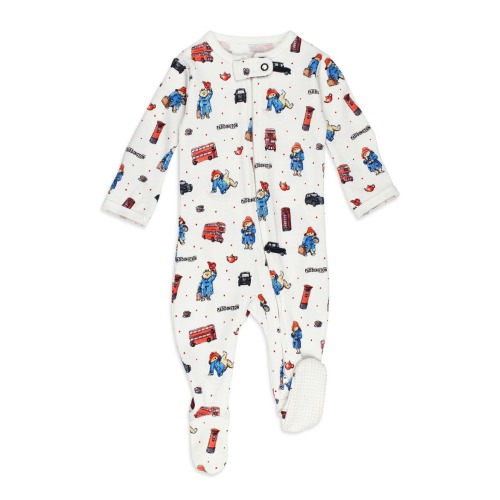 x Paddington Fitted One-Piece Organic Cotton Footie Pajamas