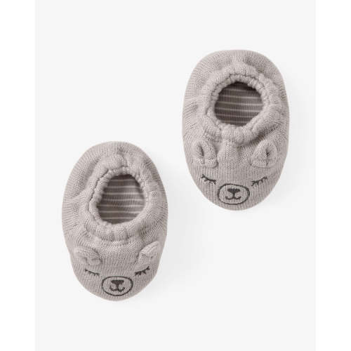 Dove Gray Bear Booties – Little Sleepies