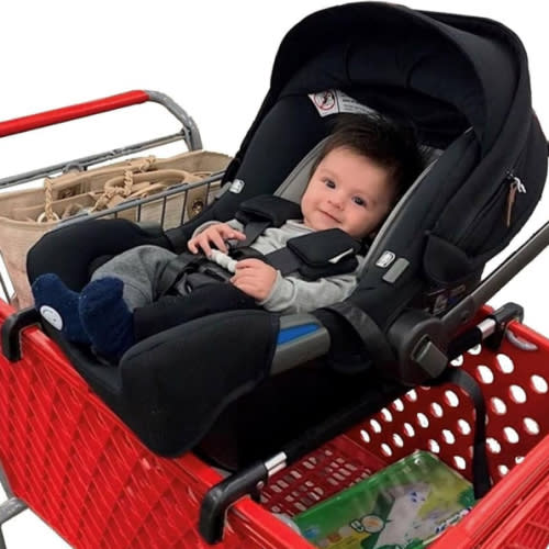 Totes Babies - Car Seat Carrier for Shopping Carts, Allows Babies, Newborns, Infants and Toddlers to Stay Snug or Sleeping in Car Seat While Parents Shop, As Seen on Shark Tank