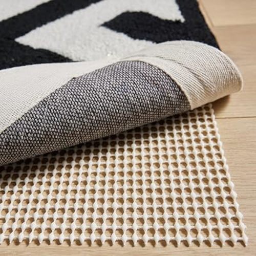 GORILLA GRIP® Slip Resistant Rug Pads for Hardwood Floor 8x10 Cream