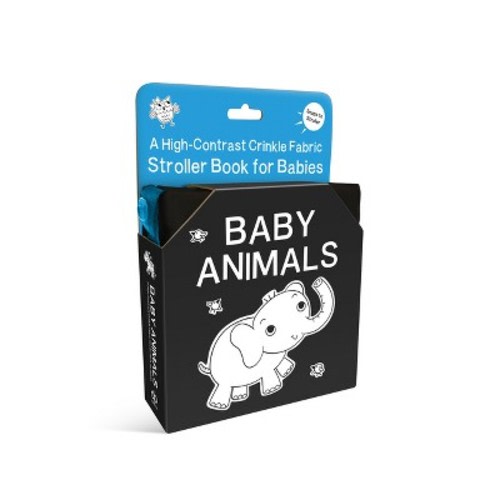 Baby Animals: A High-Contrast Crinkle Fabric Stroller Book for Babies - by Duopress Labs