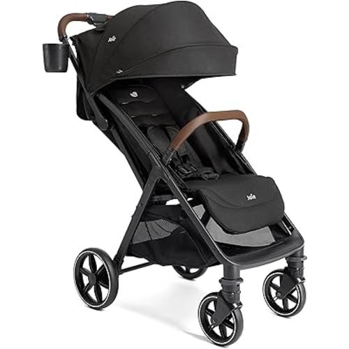 Joie Nutmeg Compact Stroller – Lightweight and Compact Stroller with One-Hand Fold (Shale)