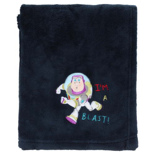 Disney Toy Story Outta This World Blue Applique Baby Blanket