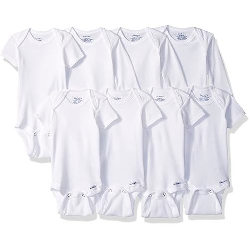 Gerber Baby 8-Pack Short & Long Sleeve Onesie Bodysuits